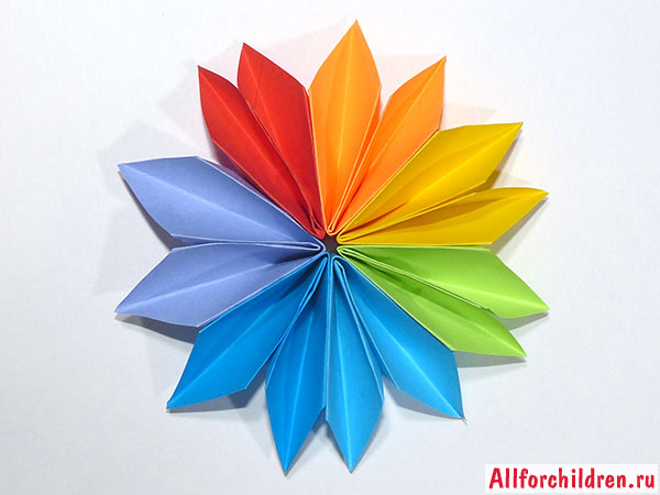 Цветик-семицветик своими руками из цветной бумаги с фото и видео