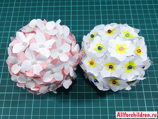 Публикация «Цветочный шар из бумаги в технике кусудама» размещена в разделах