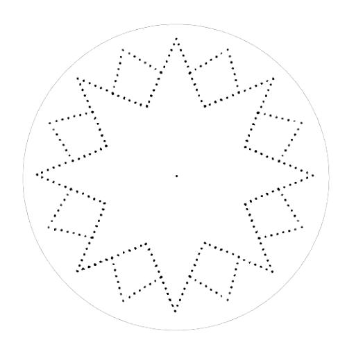 Нитяная графика (изонить (изображение нитью), ниточный дизайн) — графическое изображение, выполненное нитками на любом твёрдом основании. Схема для сверления дисков