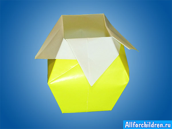 Оригами ваза-ведёрко