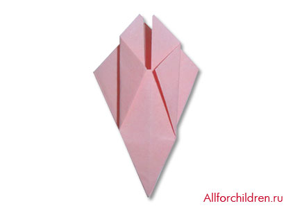 Изготовление оригами Цветок