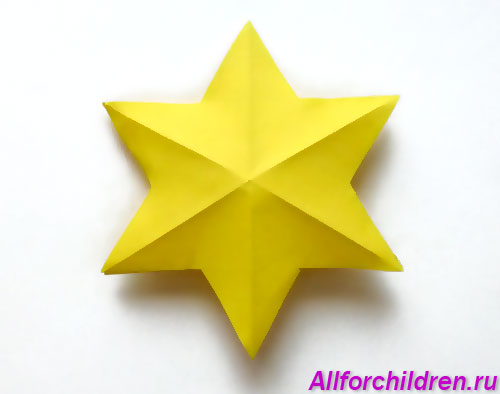 Звезда из бумаги. Поделки оригами для детей