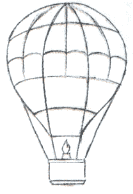 Воздушный шар рисунок для срисовки - 77 фото