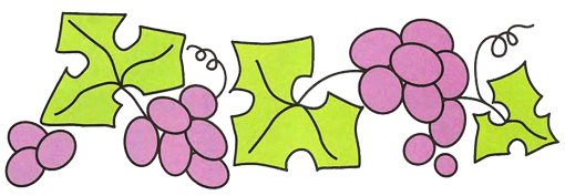 Шаблон виноградной грозди