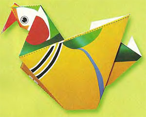 Оригами утка-мандаринка