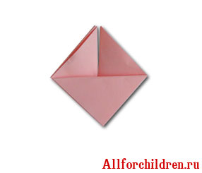 Оригами сердечко. Шаг 4
