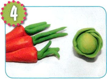 Овощи из пластилина
