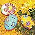 Яйца с радужной мозаикой