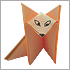 Оригами Лисичка