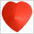 Объёмное сердечко из цветной бумаги