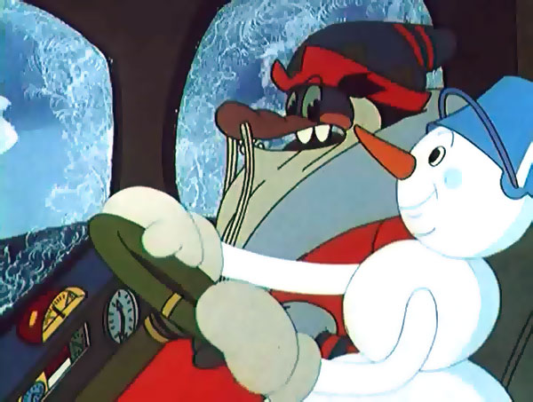 Кадр из мультфильма «Дед Мороз и серый волк»