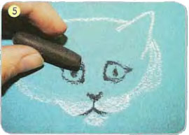 Рисуем белого кота