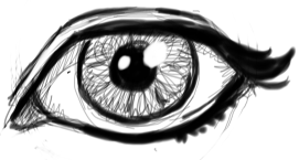 Нарисованный глаз