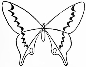 Украшаем крылья бабочки
