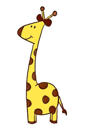 Раскрасьте жирафика