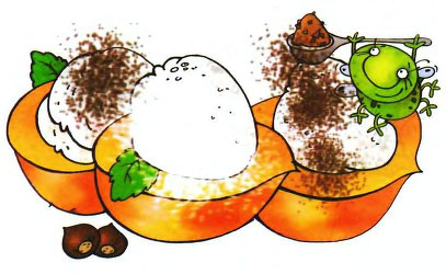 Приготовление десерта из персиков. Шаг 4