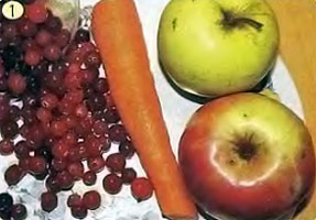 Ингредиенты для яблочной корзинки