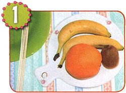 Ингредиенты для фруктового шашлыка