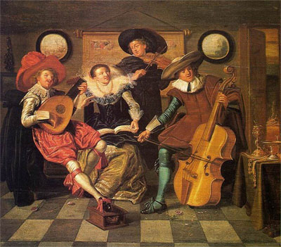 Дирк Галс Музыканты 1623 г.