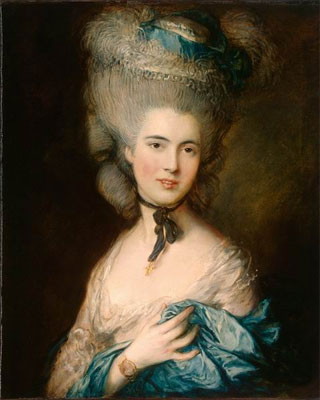 Томас Гейнсборо. Дама в голубом или Портрет герцогини де Бофор, конец 1770-х.