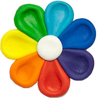 Букетик цветов из ватных дисков