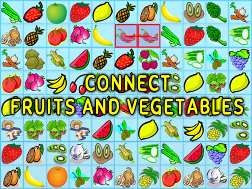 Соединялка: фрукты и овощи. Онлайн игра