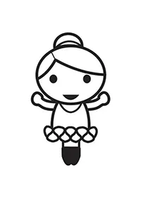 Раскраска Игрушечная балерина