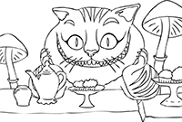Чеширский кот на Безумном чаепитии