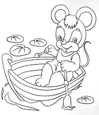 Мышка в лодке