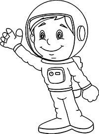 Космонавт приветствует вас