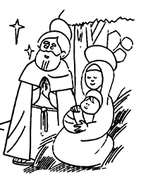 Иосиф и Мария с Младенцем на руках