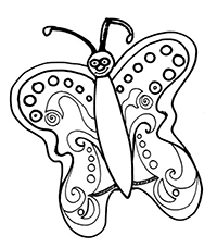 Узорчатая бабочка