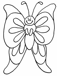 Смешная бабочка
