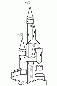 Замок с высокими башянми