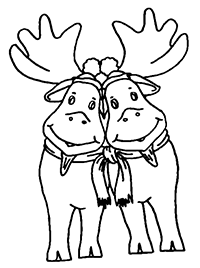 Два оленя, перевязанных шарфиком