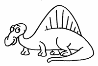 Мультяшный эдафозавр