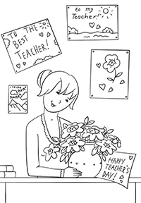 Раскраска Лучшему учителю! (To The Best Teacher!)