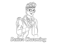 Декстер Чарминг (Dexter Charming) - сын принца Чарминга. Раскраска Ever After High