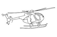 Вертолёт с полозковыми шасси