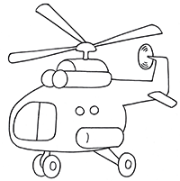 Вертолёт - детская картинка