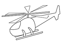 Вертолёт - простая картинка
