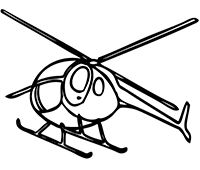 Взлетающий вертолёт