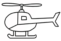 Вертолёт - детская картинка