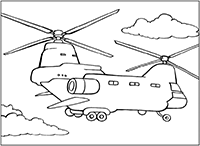 Военно-транспортный вертолёт с двумя винтами