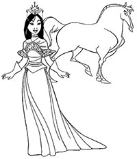 Принцесса Мулан и её лошадь