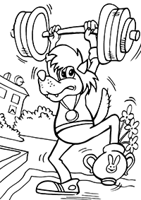 Волк - штангист-недотёпа