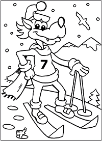 Волк-горнолыжник