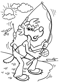 Волк-рыбак поймал... себя!