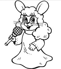 Заяц-певица