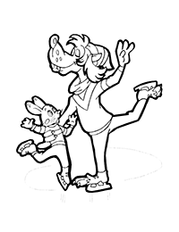 Волк танцует с Зайцем на катке